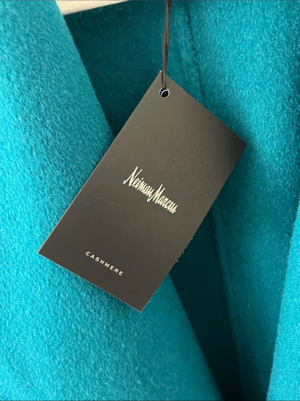 Neiman Marcus Cashmere Collection Teal Size Large Cashmere Jacket, NWT - Picture 4 of 14